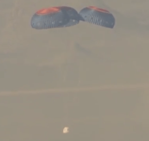 New Sheppard Capsule Landing